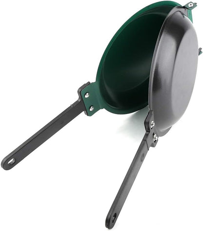 Fdit Double Side Non-stick Ceramic Coating Flip Frying Pan, Pancake Maker for Household Kitchen Cookware
