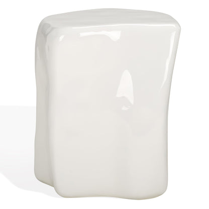 SAFAVIEH Couture Collection Wynnona Contemporary White Concrete Accent Table (Fully Assembled)