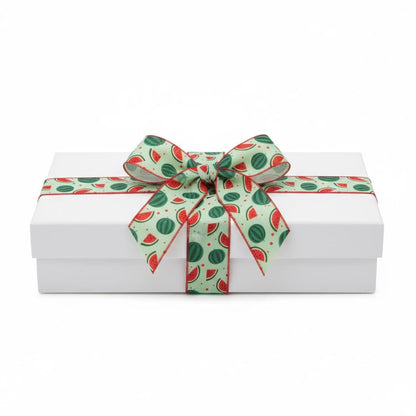 NUVCELKA 4 Rolls Watermelon Ribbon 20 Yards 2.5 Inch Summer Wired Edge Burlap Craft Ribbons for Wreath DIY Gift Wrapping Party Baby Shower Bow Decoration