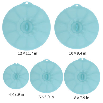 Silicone Lids for Food Storage - Silicone Bowl Covers Pot Lids BPA Free Suction Lids Silicone Microwave Cover Pot Covers for Cups Bowls Pots Pans Oven Fridge