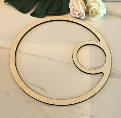 Nested Circles 12” Wooden Serving Tray Router Template,DIY Kit for Crafting Elegant Valet Trays with Precision Design,Inlay&Woodworking Templates