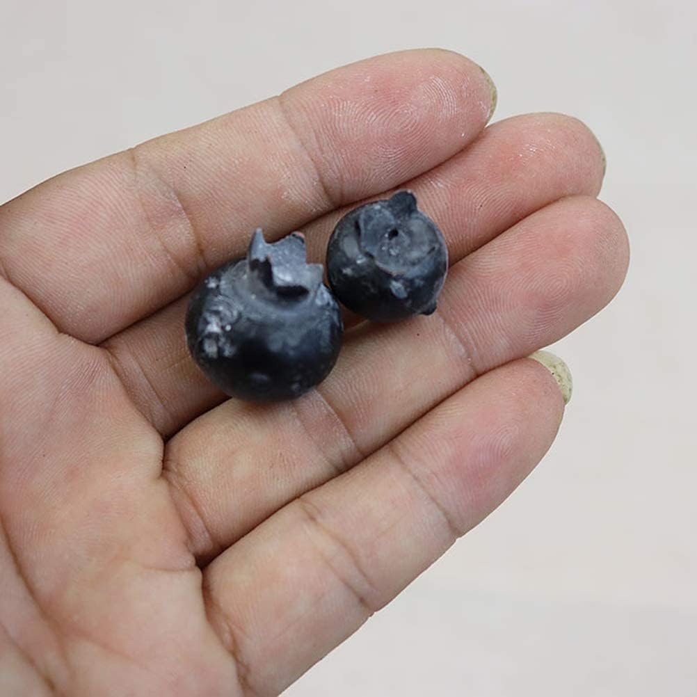 Artificial Blueberry, Fake Blueberries, Lifelike Frosted Blueberries Simulation for Decor, 50pcs