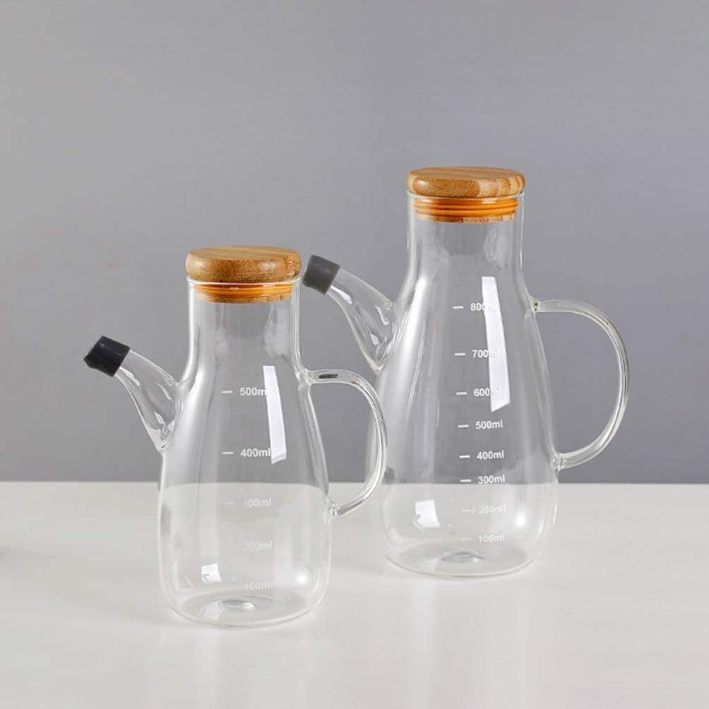 Vinegar Bottle Oil Pot - High Borosilicate Glass Oiler Oil Dispenser