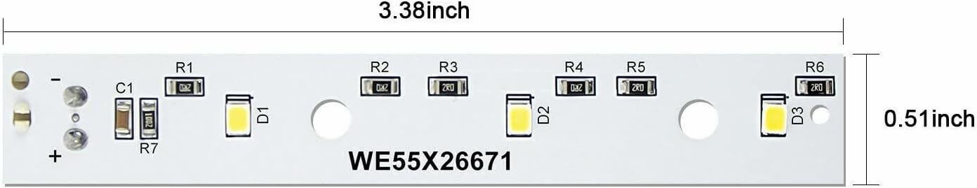 Replacement LED Light for GE Refrigerator WR55X26671 PS11767930 AP6035586