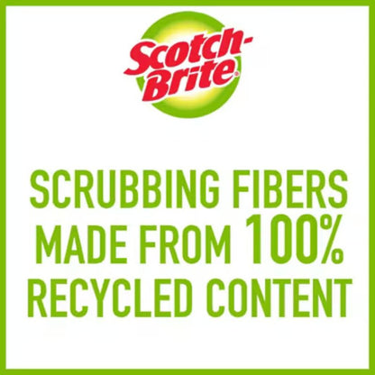 Scotch-Brite Non-Scratch Scouring Pads – Plastic Dish Scrubbers for Kitchen Cleaning, Safe on Non-Stick Cookware & Surfaces, Easy-Rinse Reusable Scrub Pads for Dishes and Pots, 12 Scrubbing Pads Pack