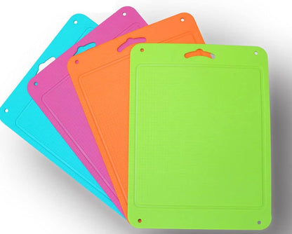 Silicone Chopping Mat Flexible Thick Cutting Board, Food Grade Material, Odorless, Non-Slipping, 12.6 x 9.6 inch