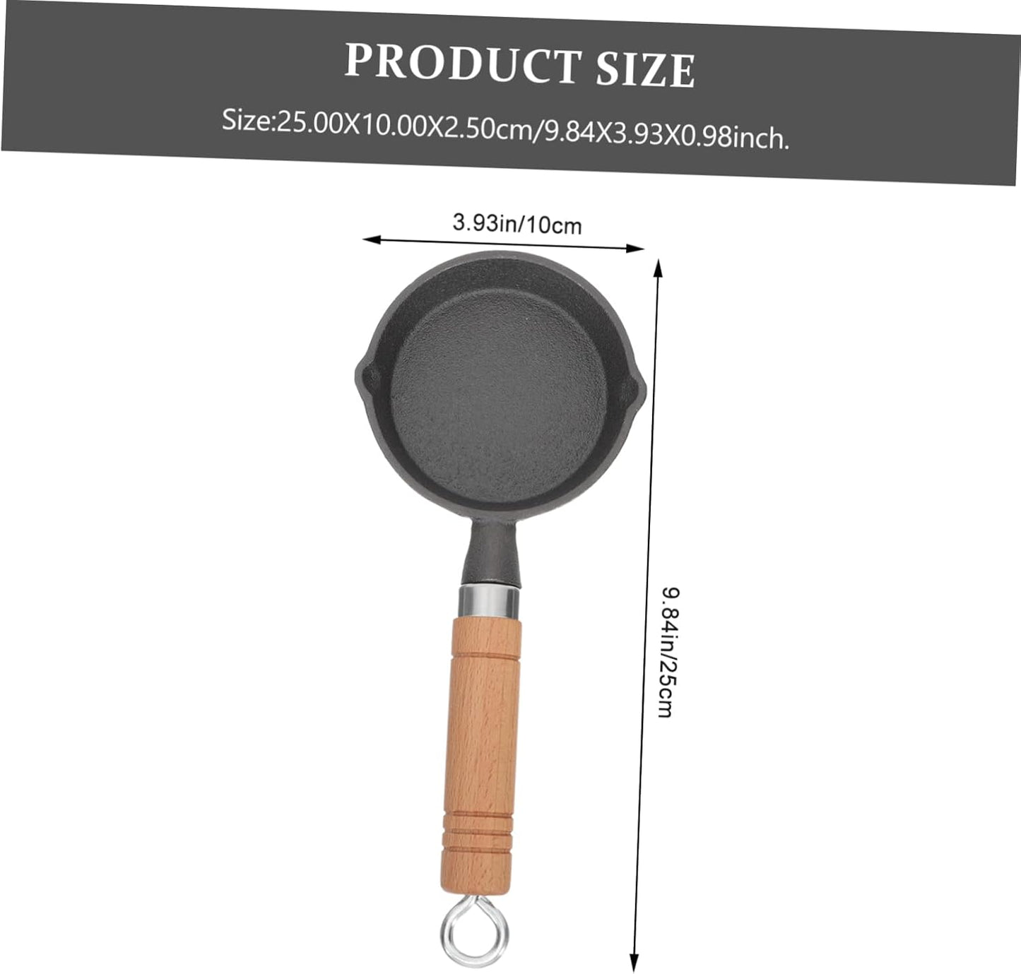 Zerodeko Mini Omelet Pan, Round Griddle, Nonstick Cookware for Camping, Hard Ground Tent Pegs