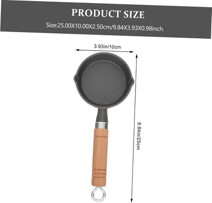 Zerodeko Mini Omelet Pan, Round Griddle, Nonstick Cookware for Camping, Hard Ground Tent Pegs