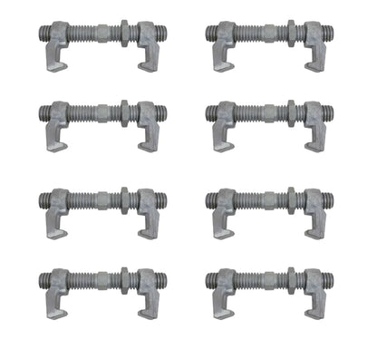 Mytee Products (8 Pack) SEA Rail Shipping Container Bridge Fittings Clamp- 260 mm Clamp, Brand New