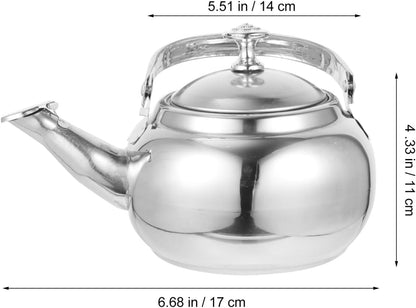 MAGICLULU Stainless Steel Whistle Kettle, Mini Whistling Teapot for Home Kitchen Tea Coffee (5.50inch/14cm)