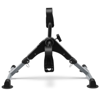 Folding Pedal Exerciser Mini Exercise Bike Portable Peddler Under Desk Bike with LCD Display for Arms and Legs Workout (Gray)