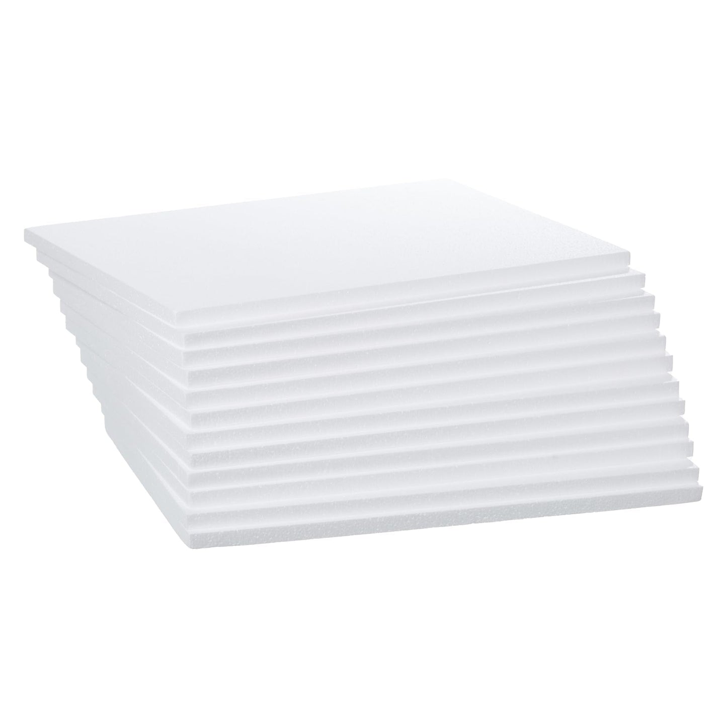 Crafare 12 Pack Craft Foam Blocks 16X12X0.5in EPS Polystyrene Boards Rectangle for Arts School Projects Sculptures Floral Arrangements Modeling and Centerpieces