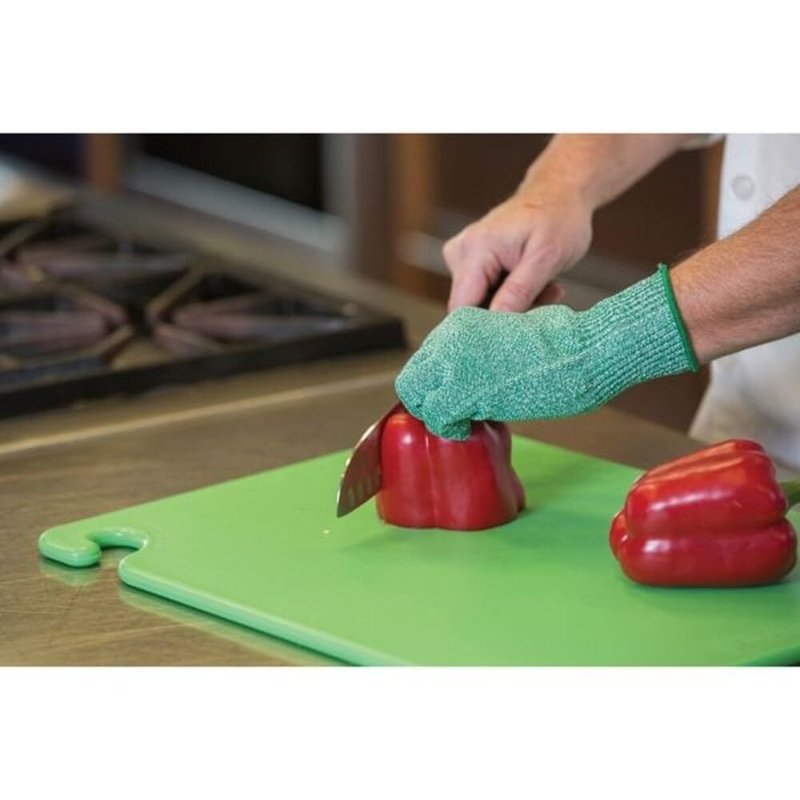 San Jamar - CB182412GN CB182412 Cut-N-Carry Co-Polymer Cutting Board, 24" Length x 18" Width x 1/2" Thick, Green