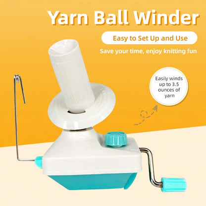 Yarn Ball Winder, Convenient Yarn Winder for Yarn,Yarn Swift and Ball Winder Combo with Easy Installation for Yarn Storage + 53 Pieces Stitch Knitting Needles + 1 Pieces Scissors