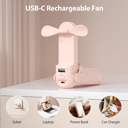 LifePlus Personal Cooling Baby Stroller Fan for Home, Office, Outdoor Travel