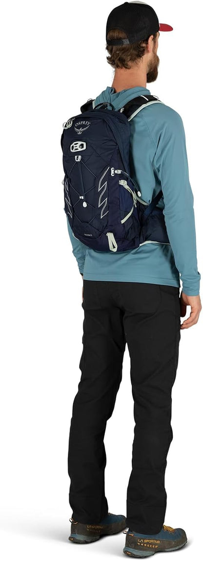 Osprey Talon 11L Men's Hiking Backpack with Hipbelt, Green Belt/Black, L/XL