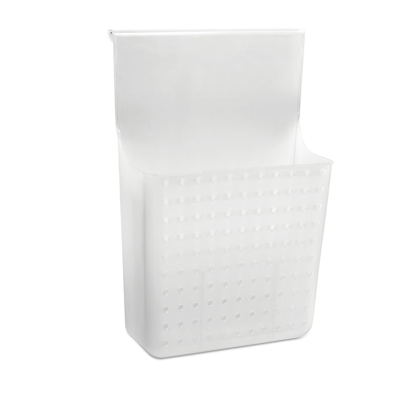 madesmart Over-Door Organizer, Storage for Aluminum Foil, Parchment Paper & Kitchen Wraps, Dual Divided Bins with Soft-Grip Over-Door Hook, White