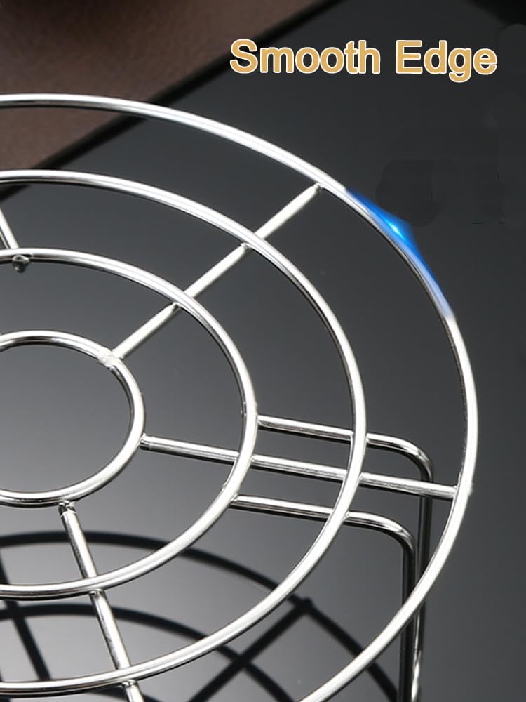 5.5 Inch Cooking Rack, Round Stainless Steel Baking and Cooling Steaming Rack for Air Fryer, Instant Pot