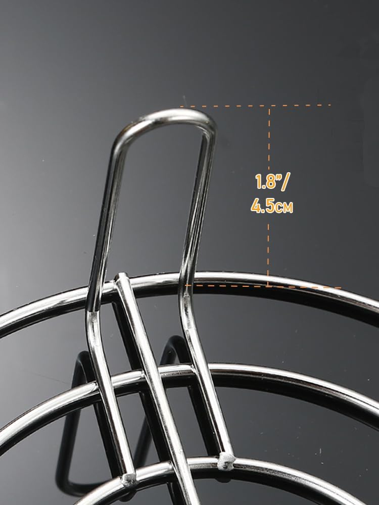 5.5 Inch Cooking Rack, Round Stainless Steel Baking and Cooling Steaming Rack for Air Fryer, Instant Pot