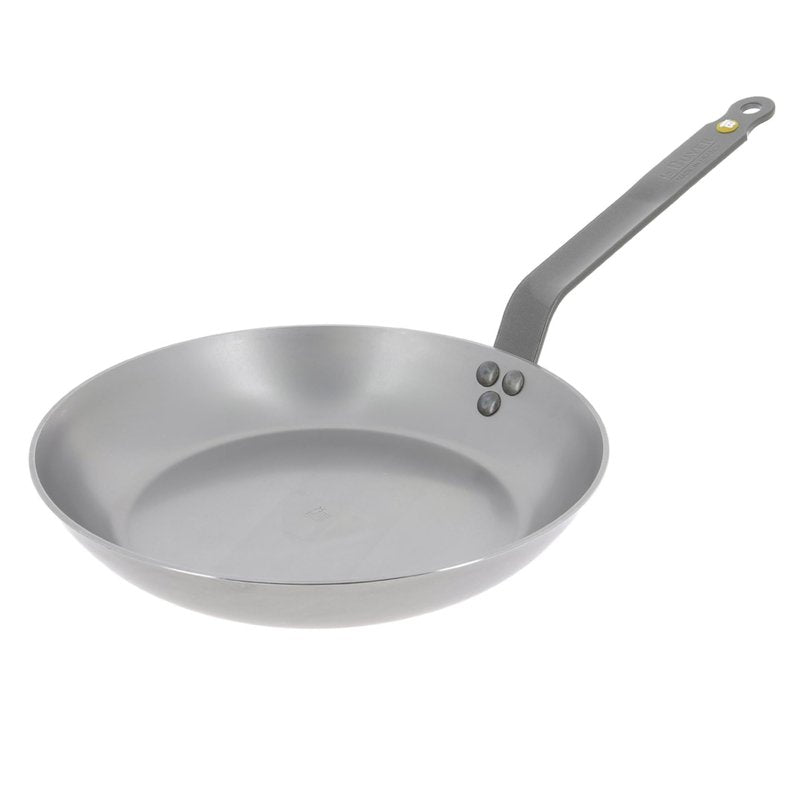 de Buyer MINERAL B Carbon Steel Omelette Pan - 9.5” Diameter, 7.7” Cooking Surface - Naturally Non-Stick Finish - Made in France