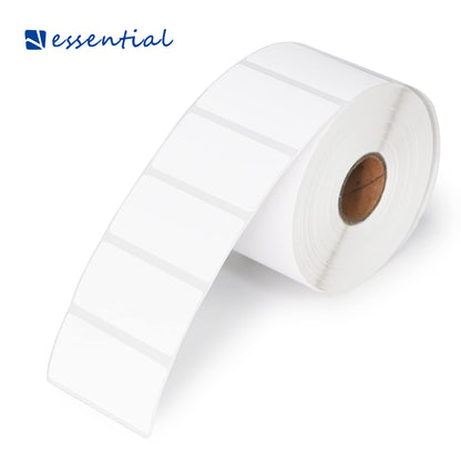 ESSENTIAL 2"x 1" White Direct Thermal Barcode Labels, Shipping Label, Compatible with Zebra & Rollo Label Printer, 1300 Labels of Roll (1 Roll)