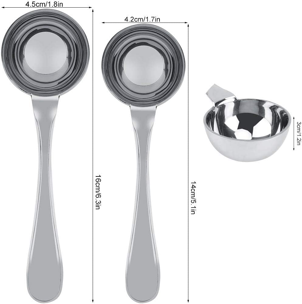 Stainless Steel Long Handled Tea Coffee Measuring Spoon, Scoop Tablespoon, Kitchen Cooking Tools (30ml)