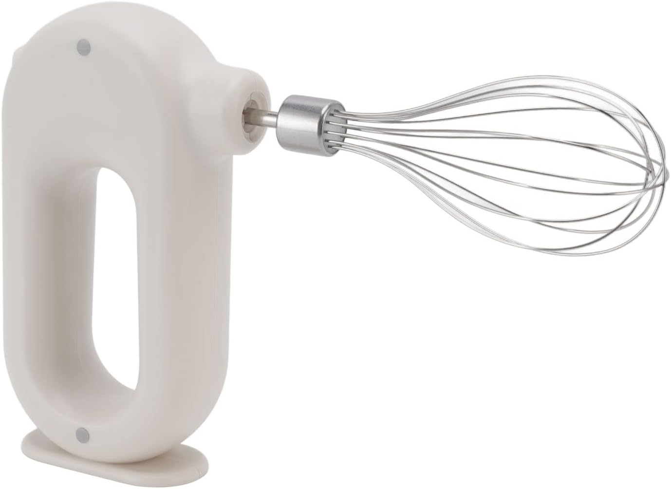 Wynboop Electric Hand Mixer, Mini Household Cordless Frother, Automatic Eggbeater, Double Stick Beer Foam Maker, White,