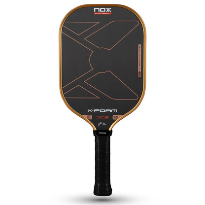 NOX Pickleball Paddle X-Foam JC6 16mm 2026 | Gen 4 X- Foam Core Pickleball Paddle | Judit Castillo Signature Professional Racket | USAP Approved | Raw Carbon Face, High Spin & Comfort | Vibe Dampening