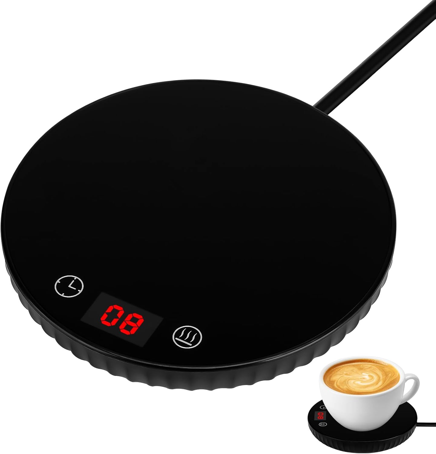 STOBAZA Coffee Mug Warmer for Desk, Electric Cup Warmer with 3 Temp Settings, Auto Shut Off, Milk Tea Warmer Plate