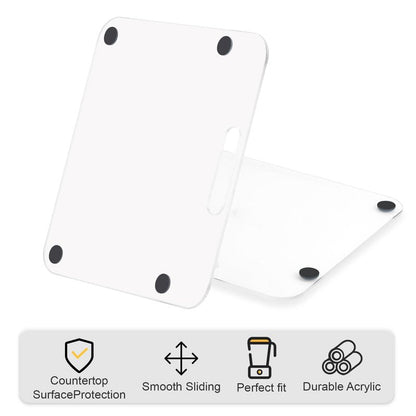 Appliance Slider Compatible with Ninja Espresso Machine, Transparent Acrylic Sliding Tray for Ninja ES601 ES701