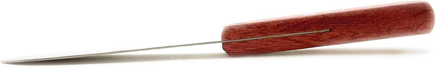 Wall2Wall Stainless Steel Straight Edge Wide Butter Spreader Deluxe Kitchen Tools, Wood Handle, 8” (4)