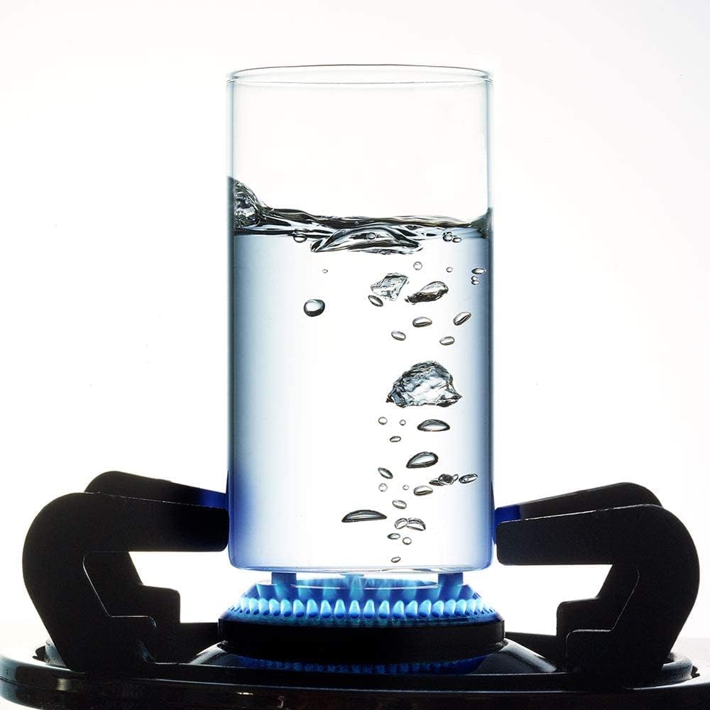 Borosil Drinking Glasses Set of 6, 12 Oz, Clear & Lightweight, BPA Free, Odor Resistant, Dishwasher Safe