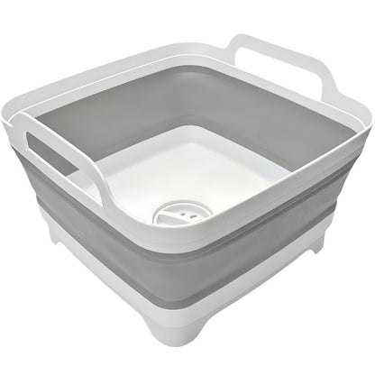 Sipobuy Foldable Sink Vegetable Fruit Bowl Dish Washing Storage Basin Basket, Portable Space-Saving for Kitchen, RV, Campers, and Travel Trailers