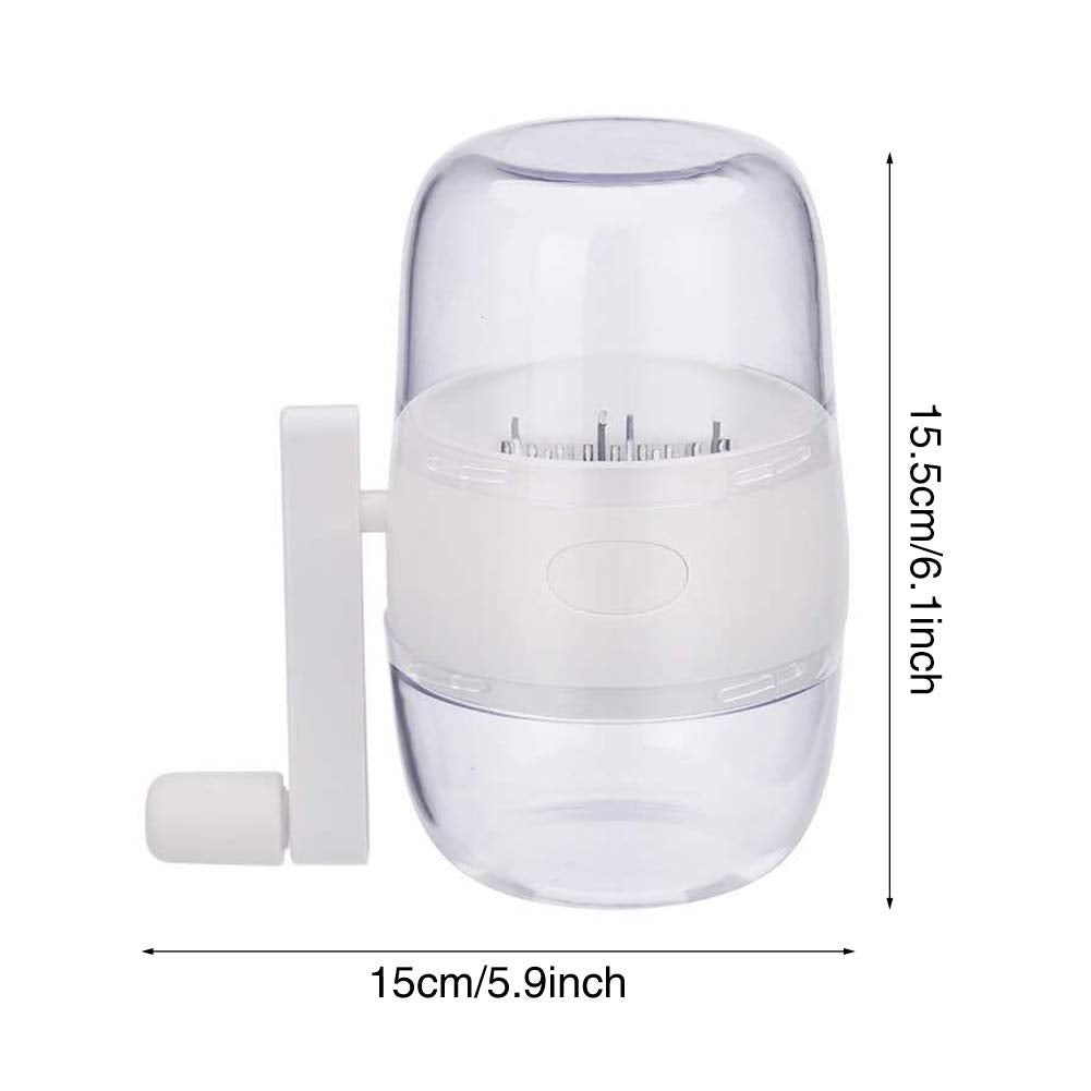 Nut Chopper, Portable Manual Hand Nut Chopper for All Nuts Walnut Pecans, Hand Crank Nuts Grinder Kitchen Tool(COLOR:Grey)