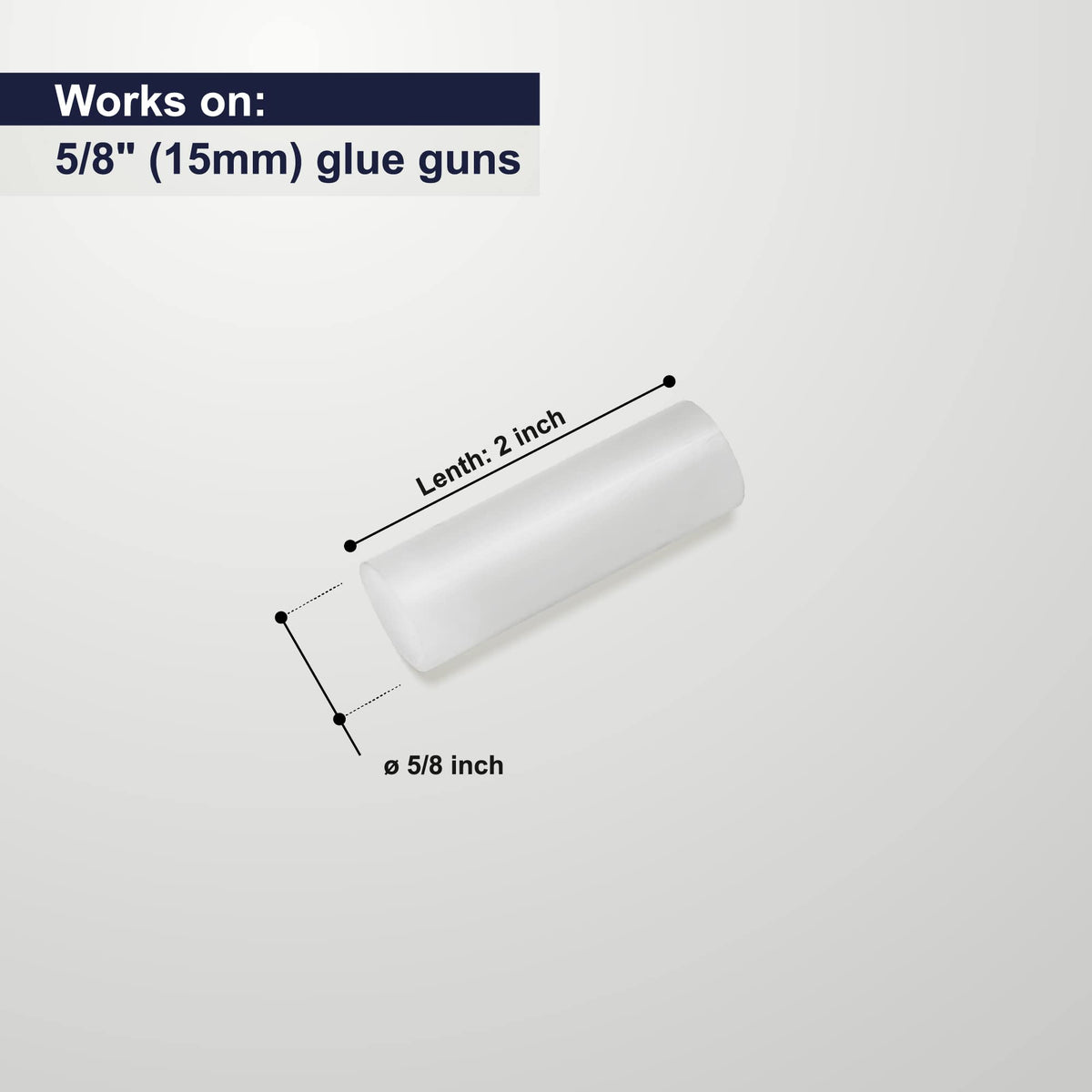 ASA Industrial Hot Glue Sticks 5/8" x 2" Clear High Temp – Stronger Hold, Low Stringing – Short Glue Gun Refills for Crafts, Wood, Fabric & Packaging – 25 lb (Approx. 1,416 Sticks)