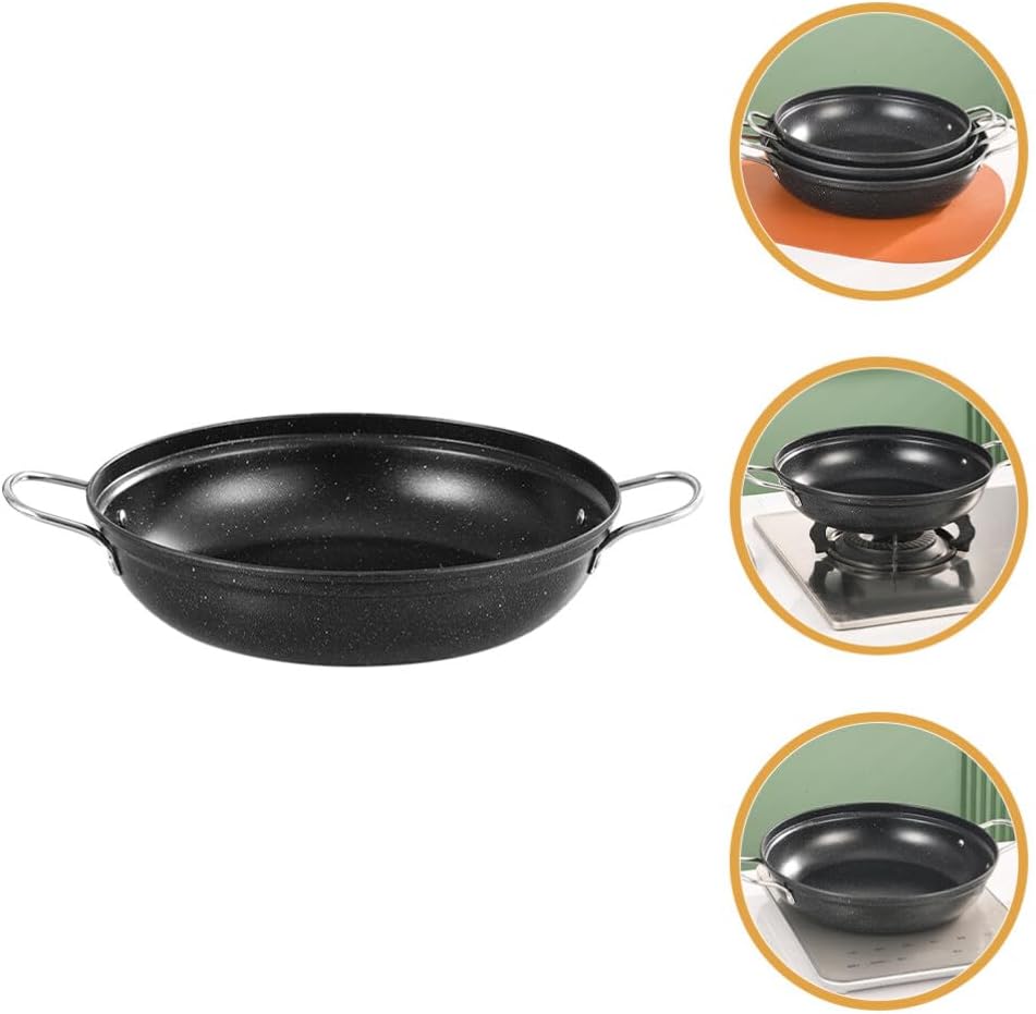 Stainless Steel Skillet with 2 Handles, Everyday Saute Pan, Multipurpose Deep Frying Pan
