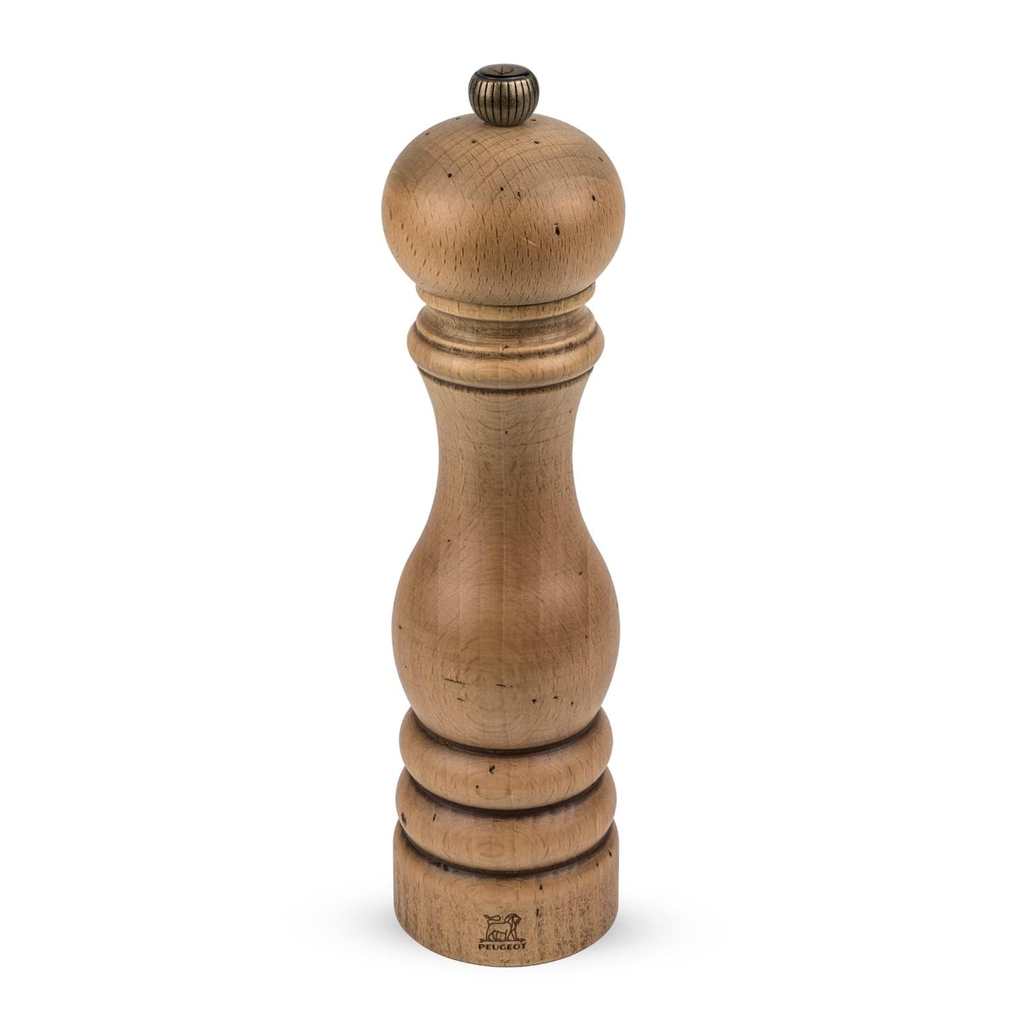 Peugeot - Paris Antique Manual Pepper Mill - Adjustable Grinder - Beechwood, Antique, 8.5in