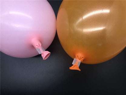 101 Pieces Clear Plastic V Balloon Clips Tie for Sealing, Wedding Party Christmas Birthday Decoration