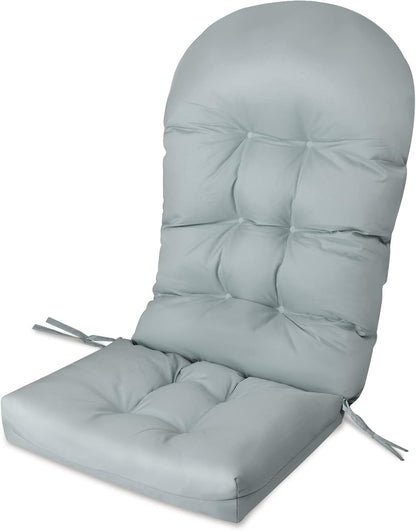 49" 23" 5" 1) Giantex Patio Adirondack Chair Cushion - x High Back Rocking Chair Cushion w/Fixing Straps, Durable