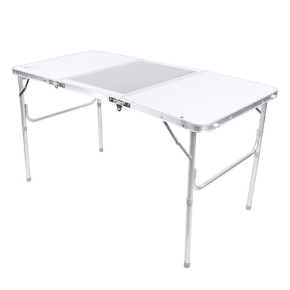 Eminchu Folding Table with Sprayed Fireproof Board Foldable Design Easy to Carry Camping Furniture Supplies High Strength Aluminum Alloy Material for Outdooor Picnic Camping Travel