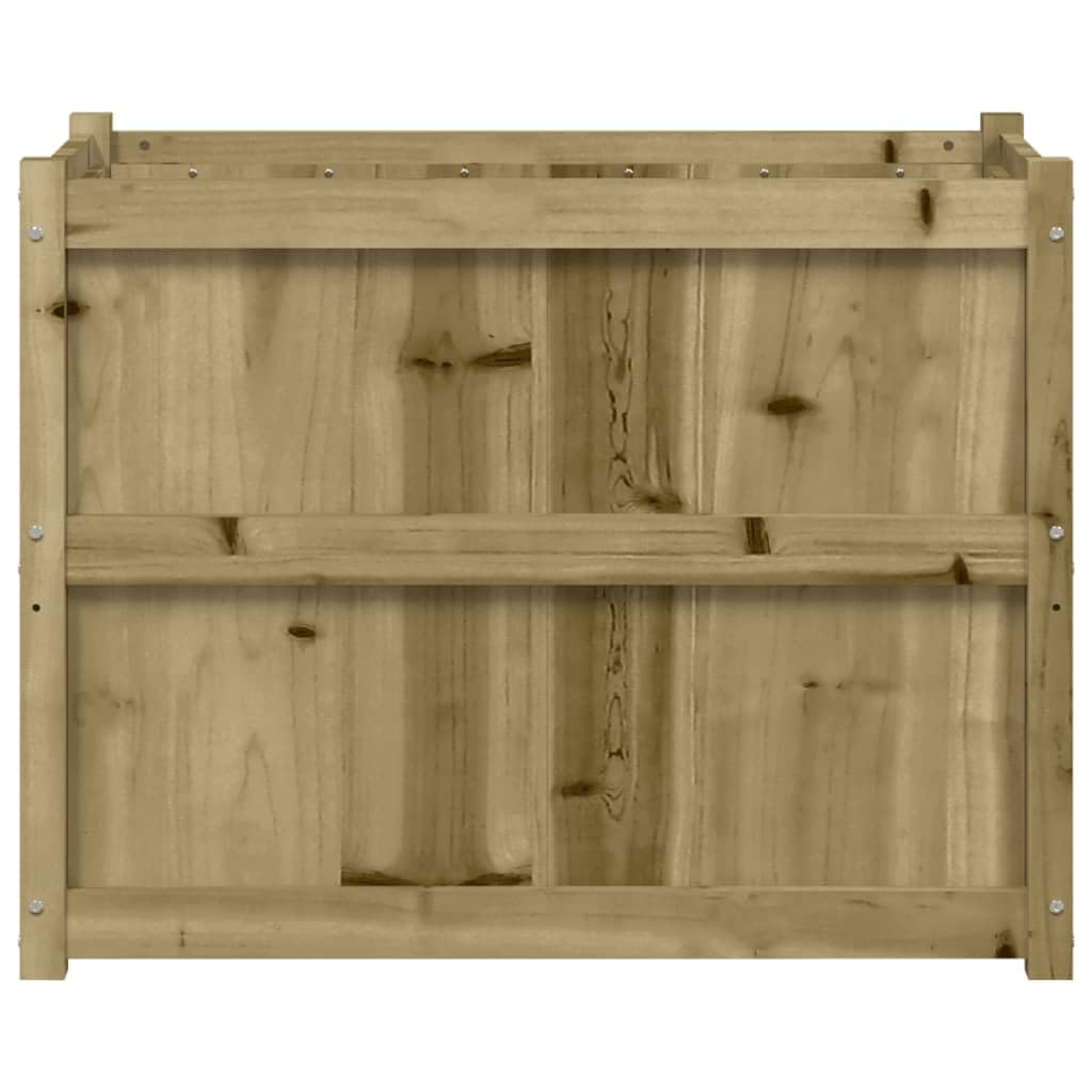 Mhdvray Rustic Large Raised Garden Bed 35.4x35.4x27.6 in Treated Solid Pine Wood Elevated Planter Box Outdoor Flower & Vegetable Gardening Patio Balcony