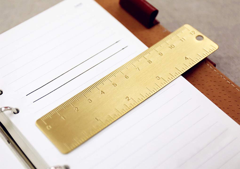 3 Packs Brass Triangle Ruler Protractor Set, Geometry Scale Ruler, Math Semicircle Protractor, Triangular Square Ruler, Drafting Tool Kit for Students Architects Engineers