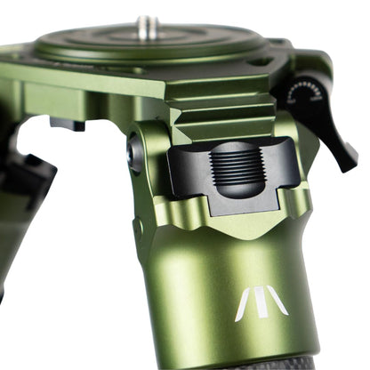 FatBoy Tripods Elevate 3 Section Tripod - Carbon Fiber and Aluminum Tripod with Durable Frame, Lightweight, Stable Design, Bubble Level, Adjustable Legs, and Hands-Free Operation for Hunting, Shooting