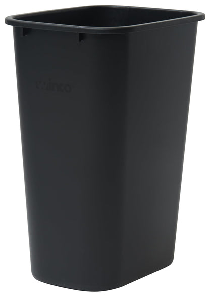 Winco Waste Basket for Home and Office, 10 Gallon, Black