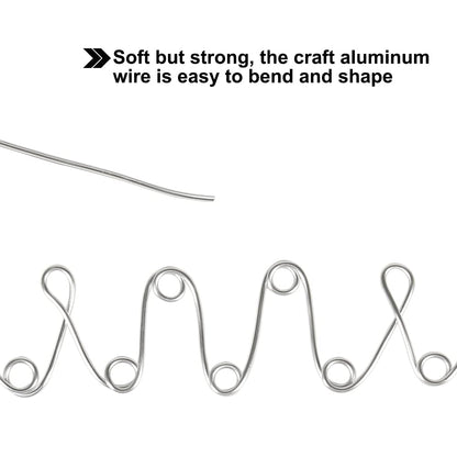 Tenn Well 9 Gauge Aluminum Craft Wire, 50 Feet 3mm Bendable Armature Wire for Sculpting, Jewelry Making, Doll Making, Crafting, Modelling, Bonsai Training