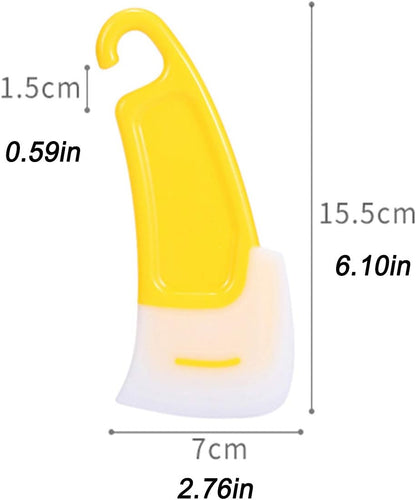 MXY Kitchen Silicone Spatula Pack of 1 PC for Dirty Fry Pan Dish Pot Washing Scraper Cleaning Brush