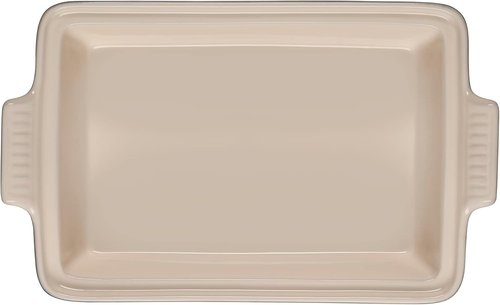 Le Creuset Olive Branch Collection - 4 Qt. Heritage Covered Rectangular Casserole in Marseille with Embossed Lid