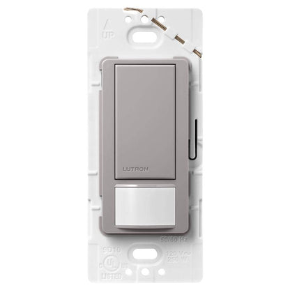 Lutron Maestro Motion Sensor Light Switch Indoor for Bathroom, Garage, Laundry Room, Any Bulbs, Occupancy Vacancy Sensor, Single-Pole, MS-OPS2-WH, White