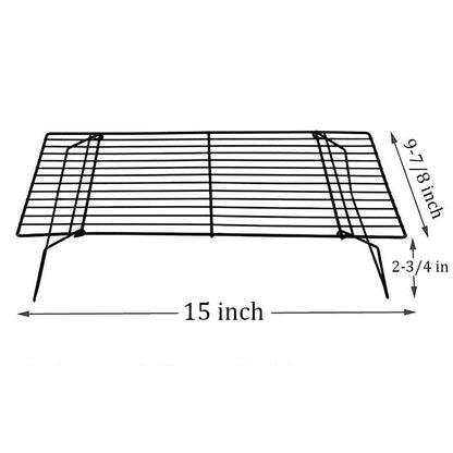 Kingrol 2 Pack 3-Tier Stackable Cooling Rack, Non-stick Wire Cake Rack for Pies, Cookies, Pastries