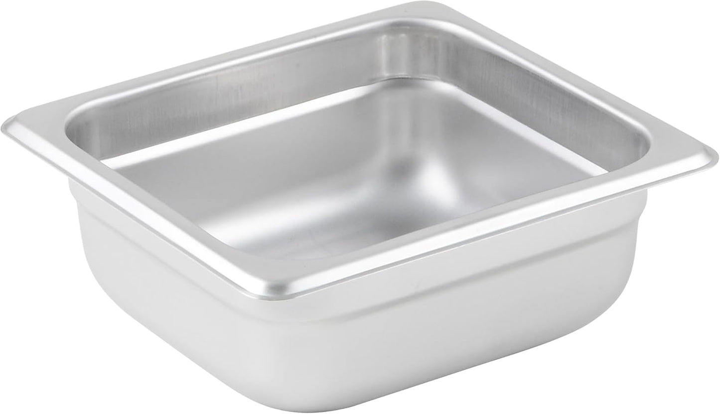 Winco Anti-Jamming Steam Pan, 1/6 by 2 1/2-Inch, 24-Gauge